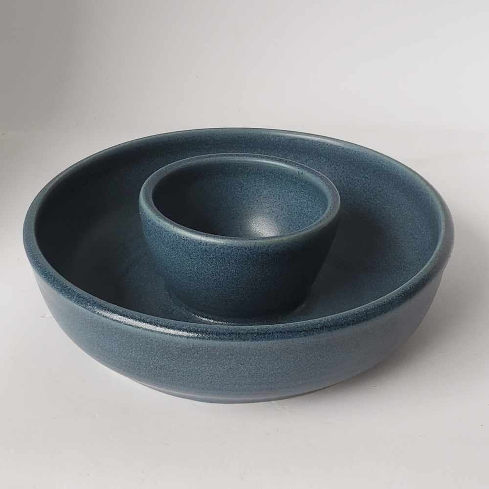 Signed Studio Pottery Olive Serving Bowl Village Pottery PEI Canada